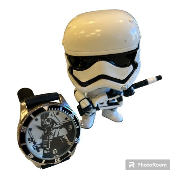 Disney Star Wars & FUNKO POP Other - Funko POP! Star Wars: First Order Stormtrooper & Star Wars Darth Vader watch